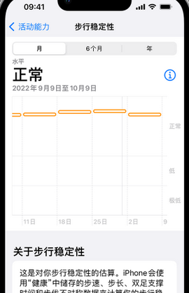 明光iPhone手机维修如何在iPhone开启'步行稳定性通知'