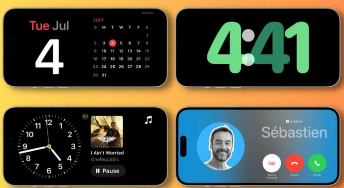 明光苹果手机维修分享iOS17横屏充电待机显示有什么好处 